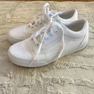 White Vans sneakers